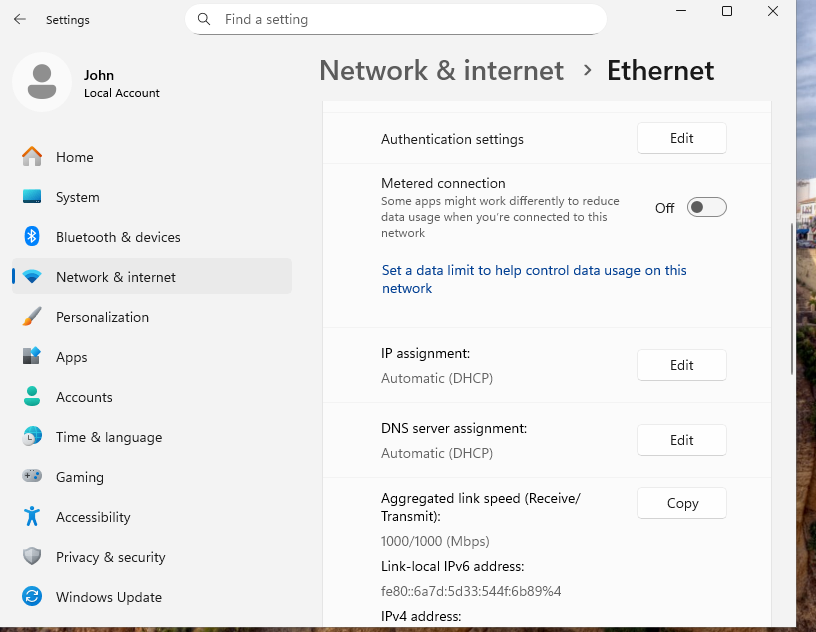 reassigning DNS preference
