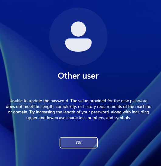 password complexity check