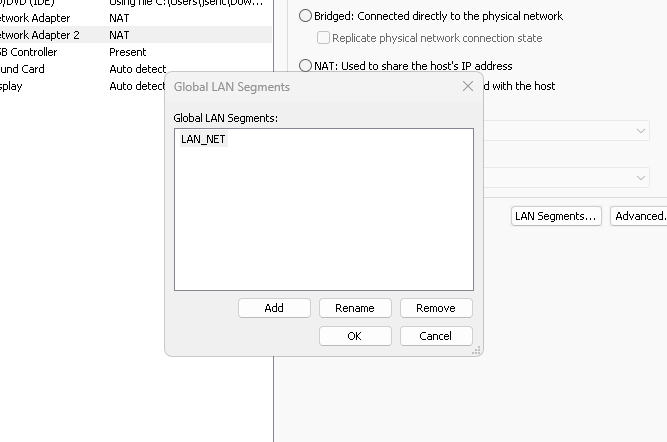 adding new network adapter
