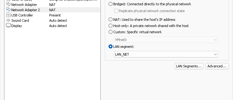 adding new network adapter