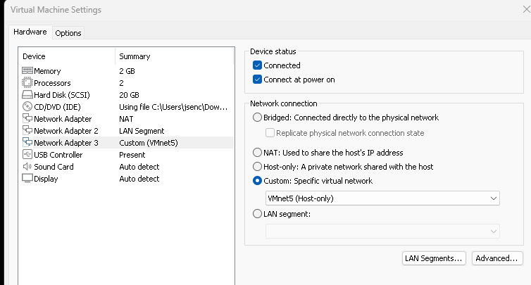 pfSense VM settings