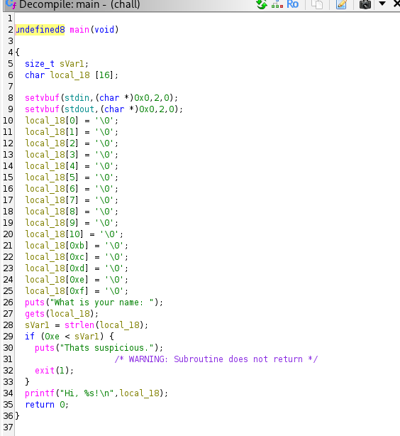 decompiled main func